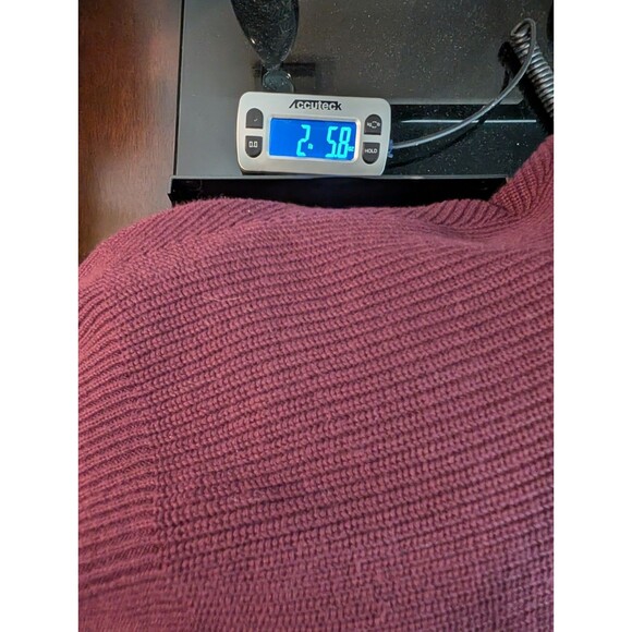 J. Jill Button Front Cardigan Sweater Women 4X Burgundy Knit Ribbed Duster - Picture 14 of 14